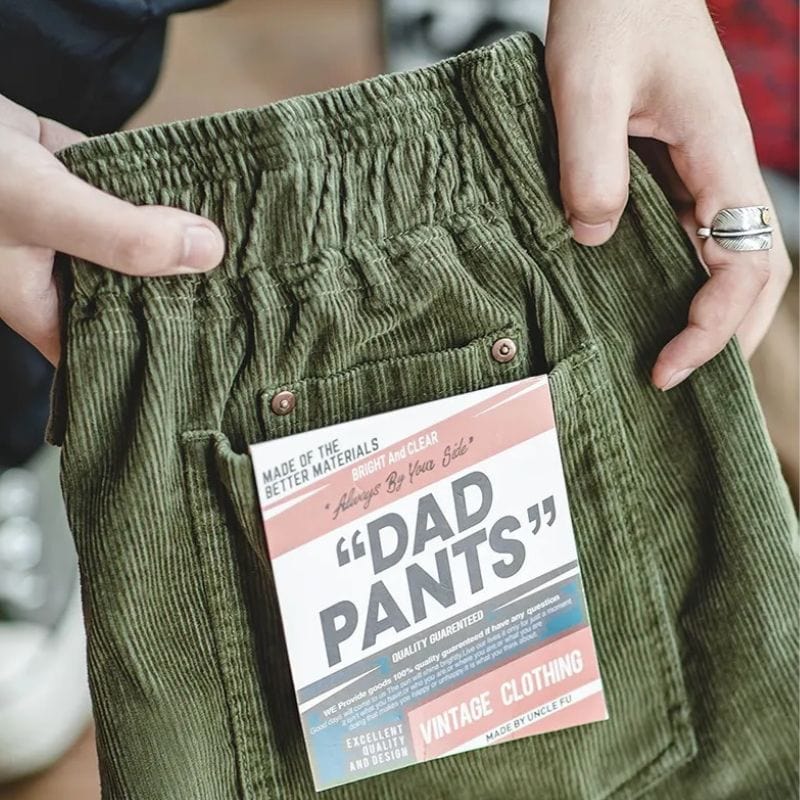 Herren Grüne Cordhosen