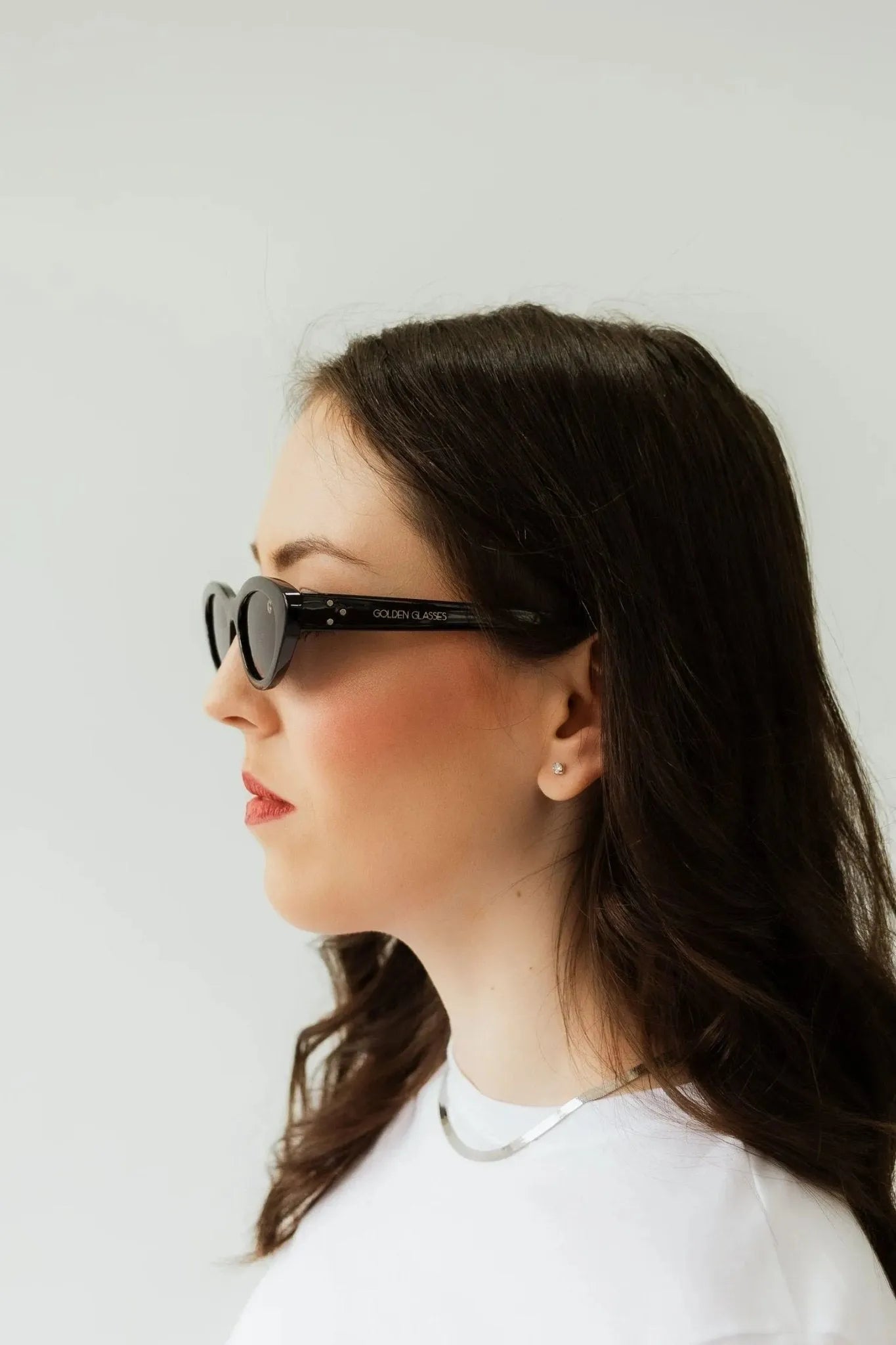 Damen Schwarze Katzenaugen Sonnenbrille