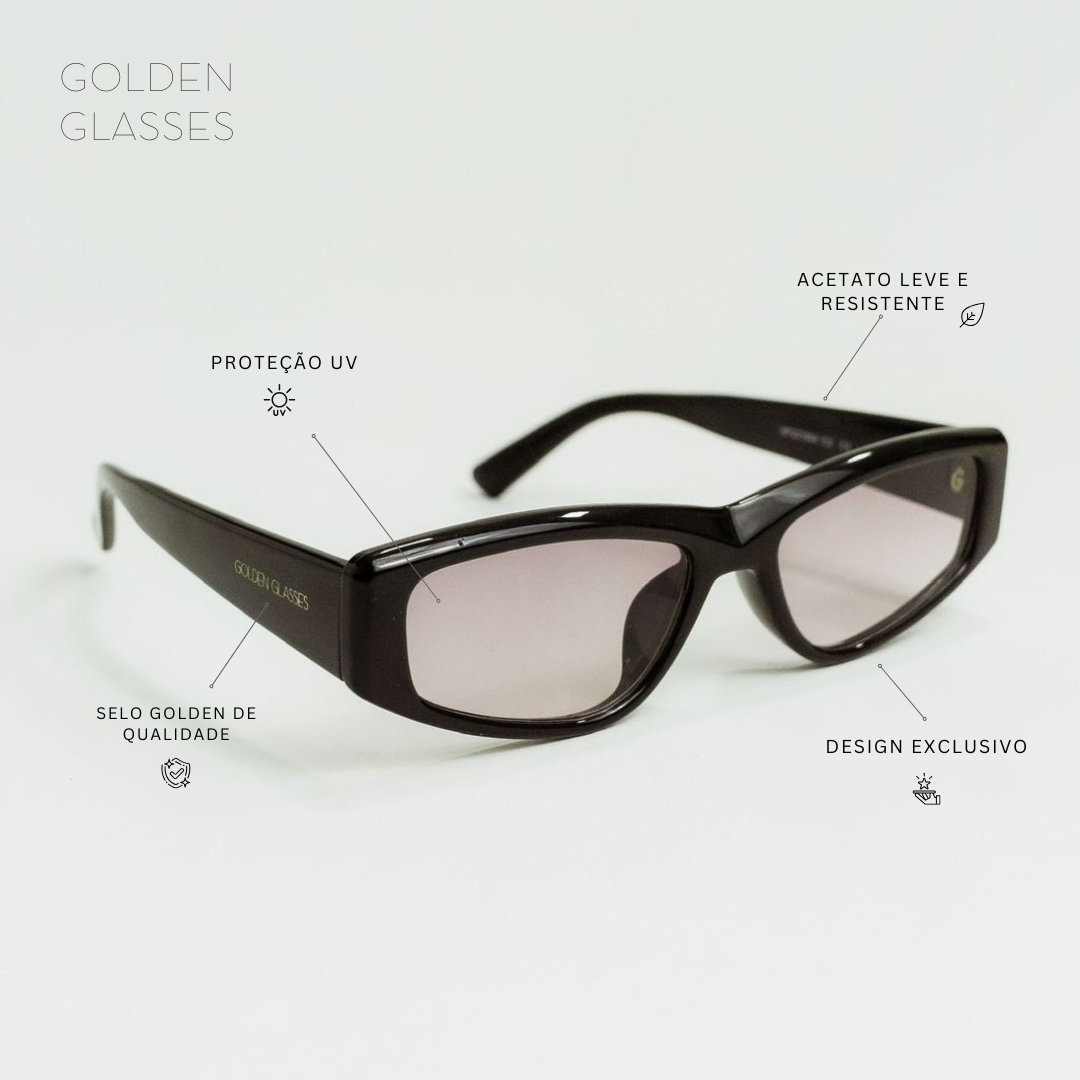 Damen-Sonnenbrille Elegance Schwarz Kosmetik