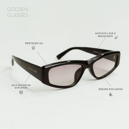 Damen-Sonnenbrille Elegance Schwarz Kosmetik