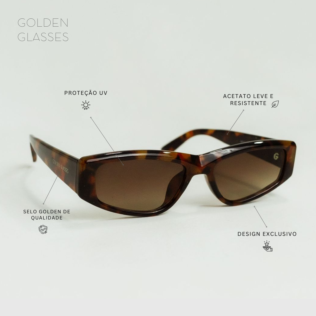 Damen Sonnenbrille Eleganz Tierdruck