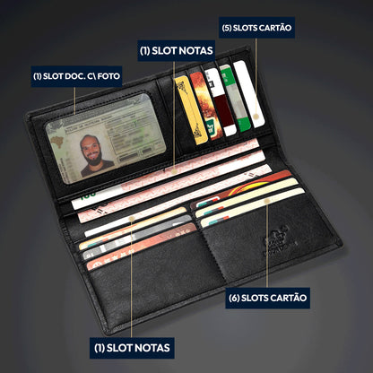 Herrenbörse aus echtem Leder – Hunter-Stil