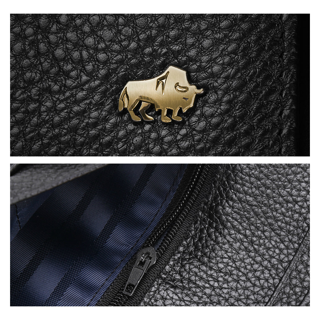 Herren Geldbörse aus echtem Leder – Premium Lange Version