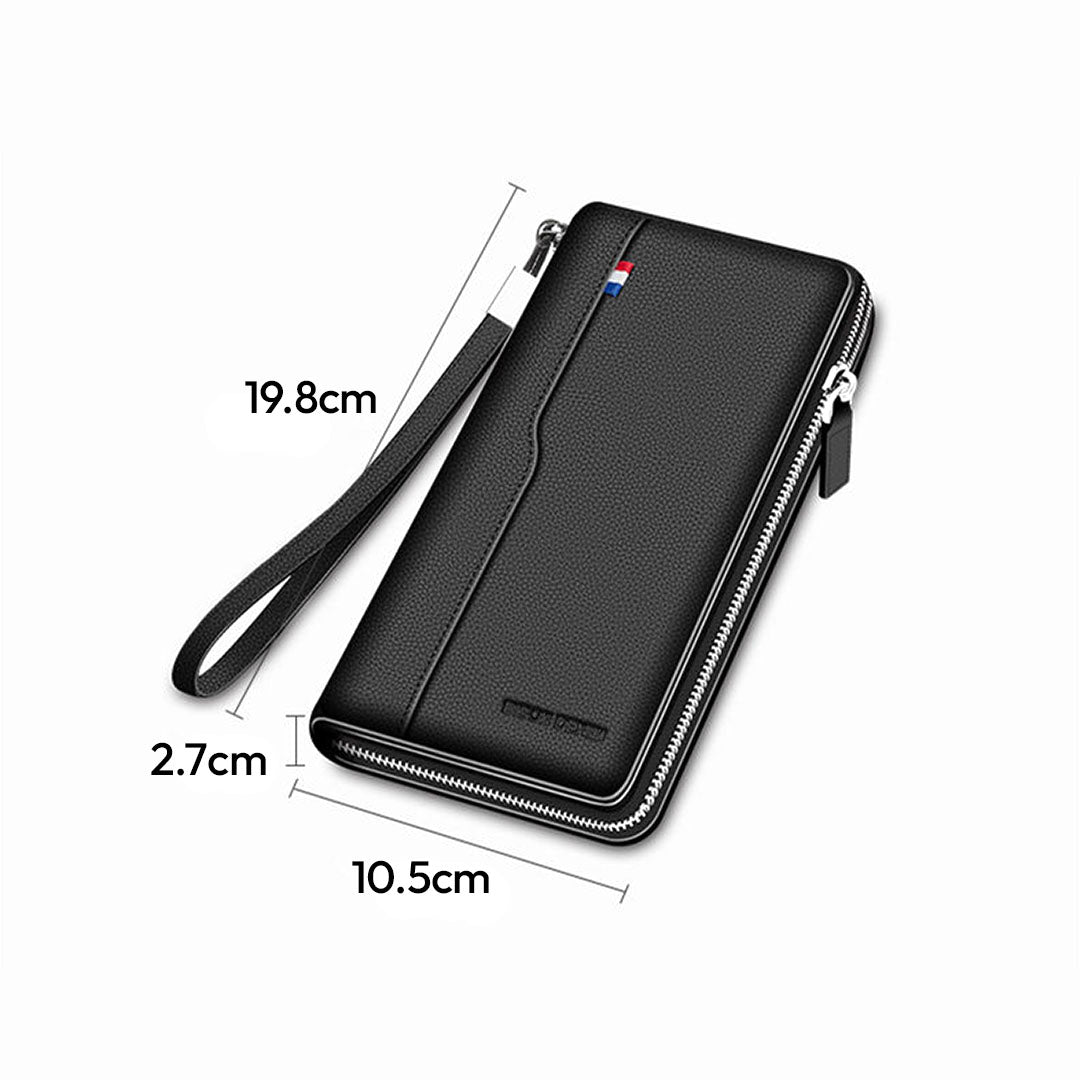 Herren Geldbörse aus echtem Leder – Minimalistischer Stil