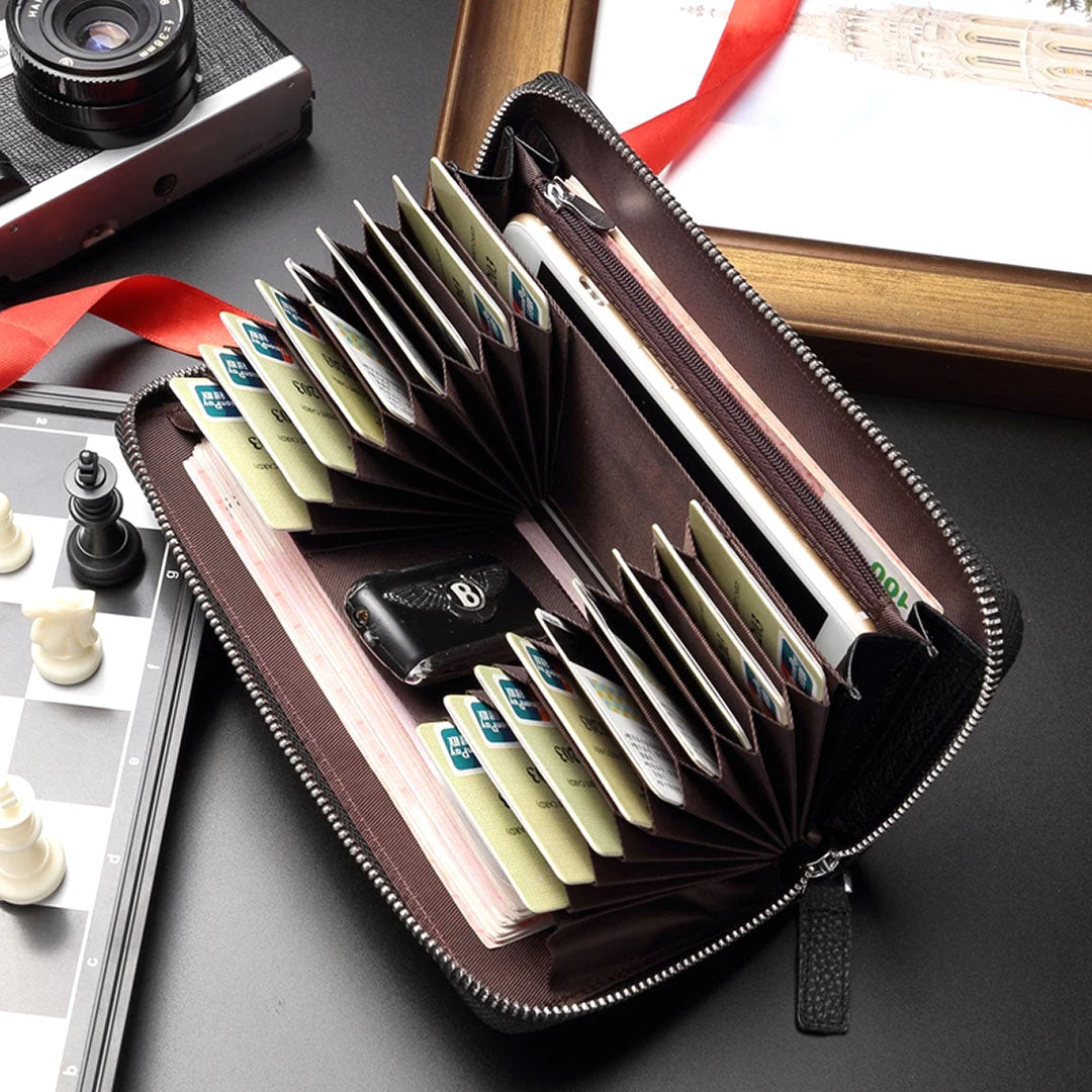 Herren Geldbörse aus echtem Leder – Minimalistischer Stil