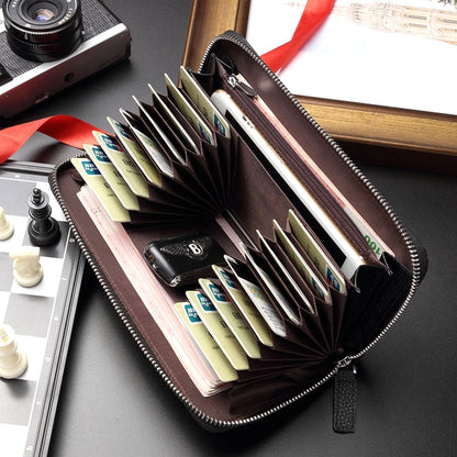 Herren Geldbörse aus echtem Leder – Minimalistischer Stil