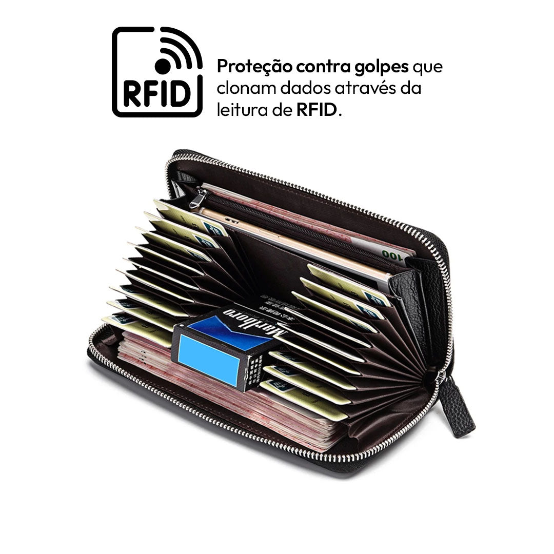 Herren Geldbörse aus echtem Leder – Minimalistischer Stil