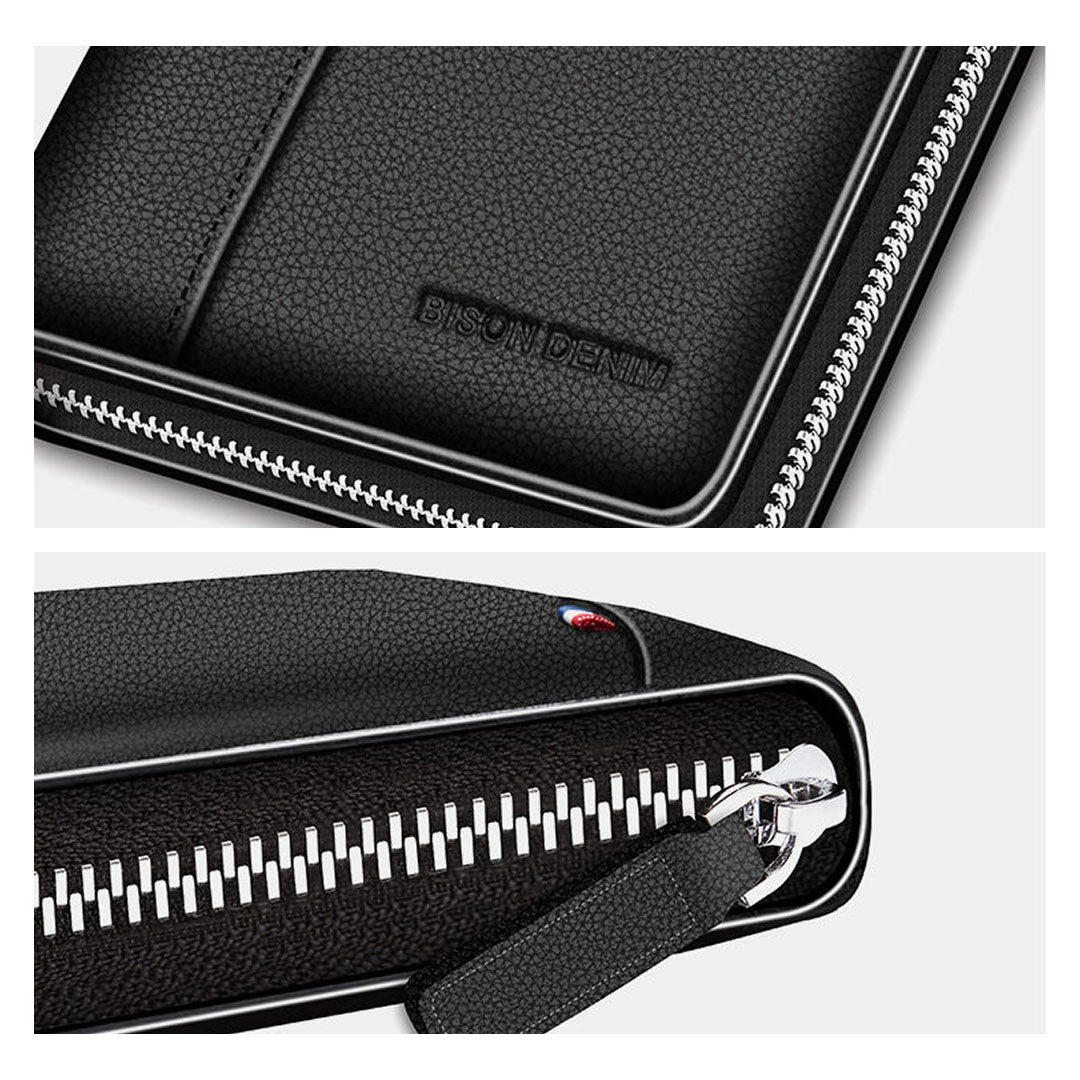 Herren Geldbörse aus echtem Leder – Minimalistischer Stil