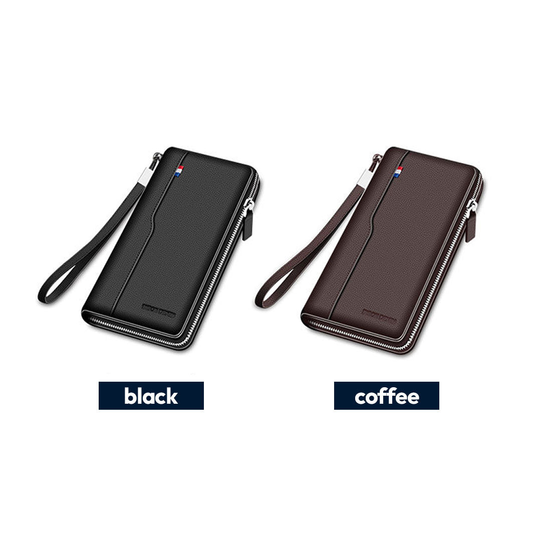 Herren Geldbörse aus echtem Leder – Minimalistischer Stil