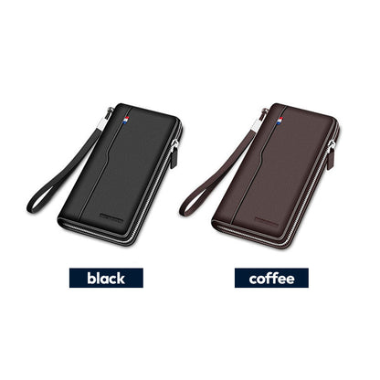 Herren Geldbörse aus echtem Leder – Minimalistischer Stil