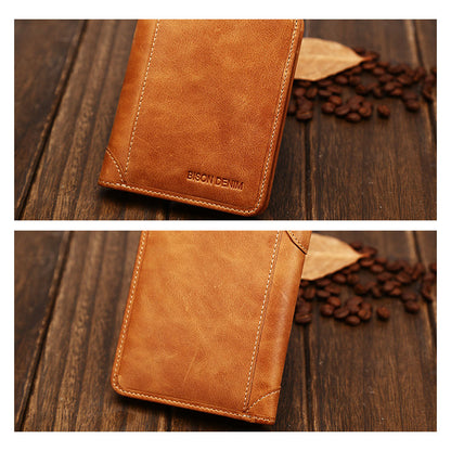 Herren Geldbörse aus echtem Leder Vintage