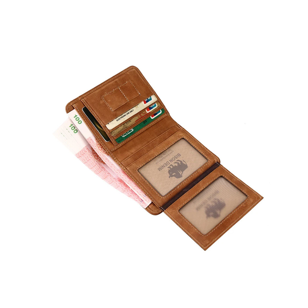 Herren Geldbörse aus echtem Leder Vintage