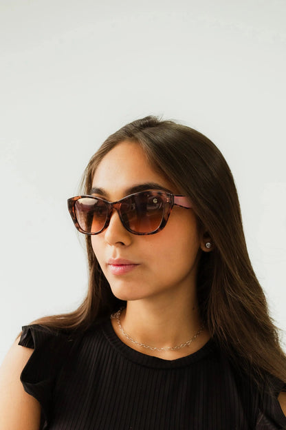 Damen Sonnenbrille Aurora Animal Rosé