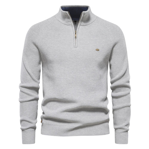 Herren Baumwolle Zip-Up Pullover
