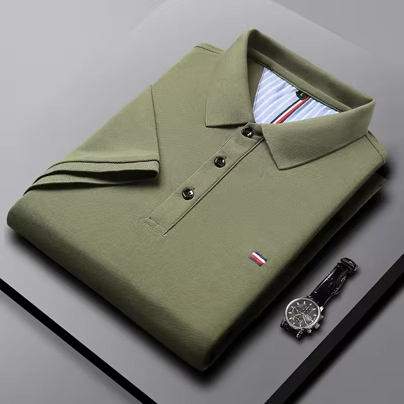 Set aus 3 Poloshirts im französischen Stil + Gratis Uhr