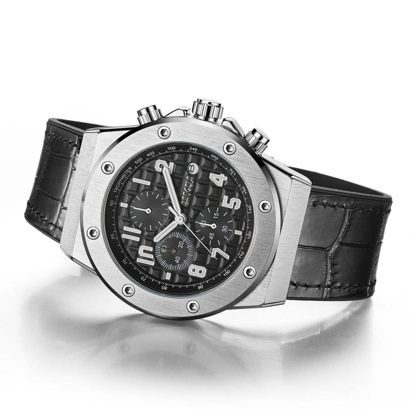 Herren Lederuhr Nexus