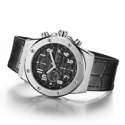Herren Lederuhr Nexus