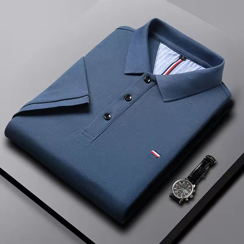 Set aus 3 Poloshirts im französischen Stil + Gratis Uhr