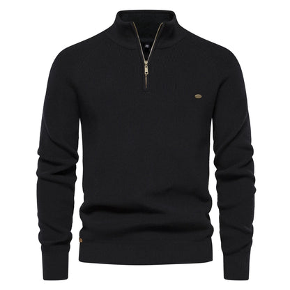 Herren Baumwolle Zip-Up Pullover