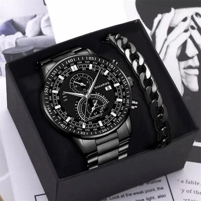 Herren Luxusuhren San Diego + Geschenk Goldplattierte Kette