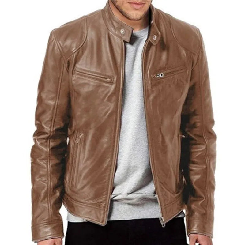 Slim Lederjacke für Männer