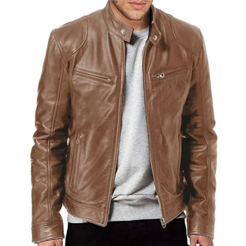 Slim Lederjacke für Männer