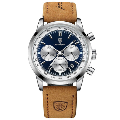 Herren Casual Lederuhr Homeni