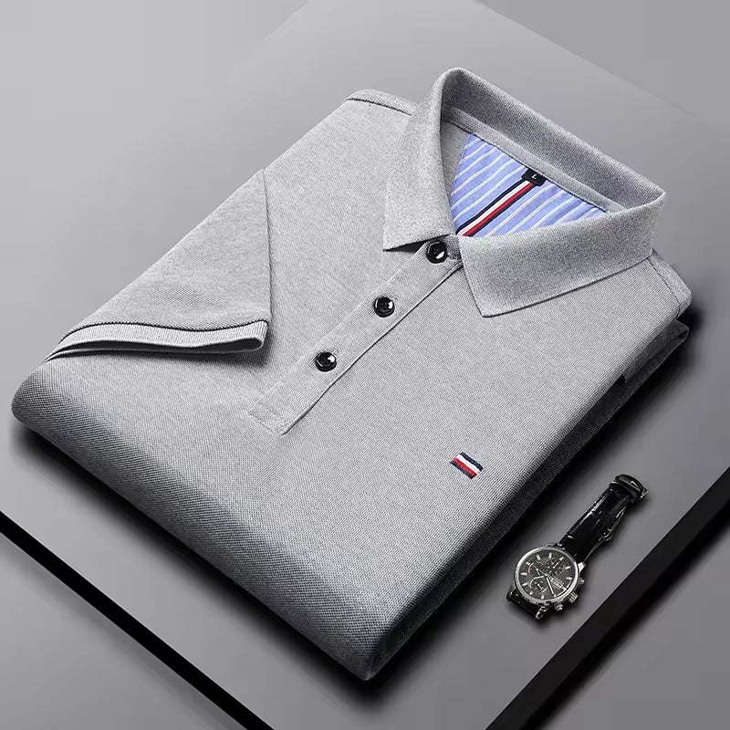 Set aus 3 Poloshirts im französischen Stil + Gratis Uhr