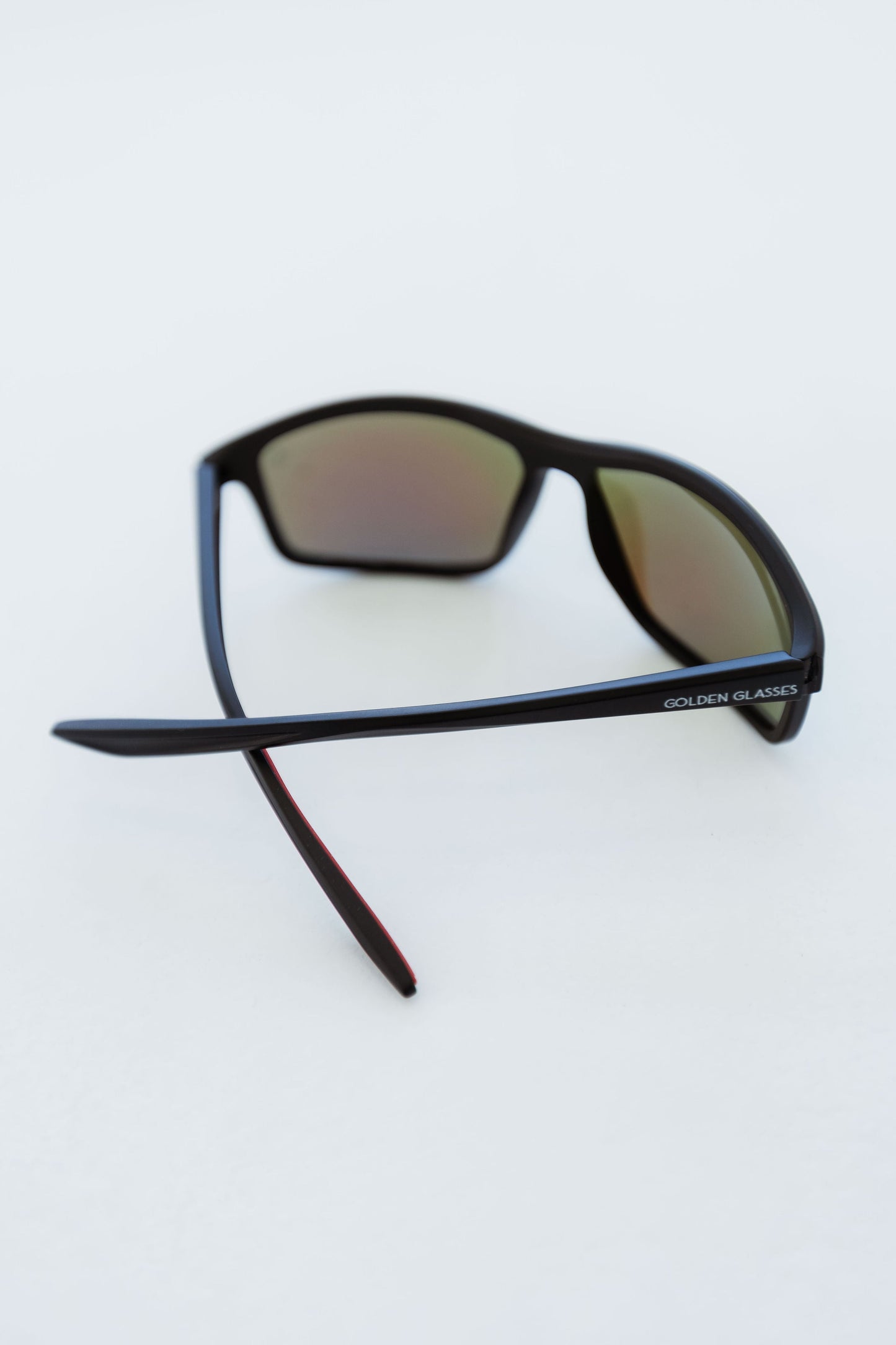 Herren Polarisierte Sportsonnenbrille in Schwarz und Blau