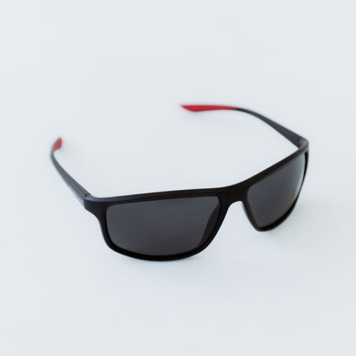 Herren Schwarze Polarisierte Sportsonnenbrille