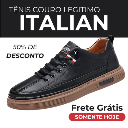Italienischer lässiger Sneaker aus Leder