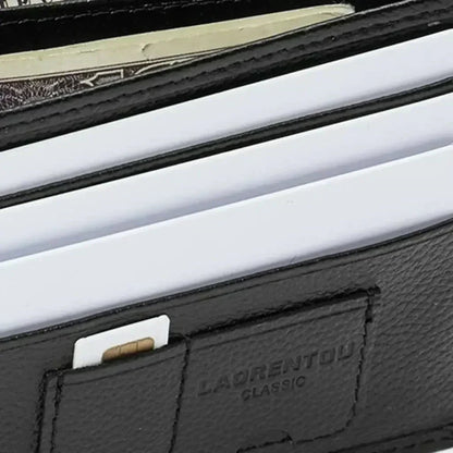 Herren Leder Geldbörse Laorentou