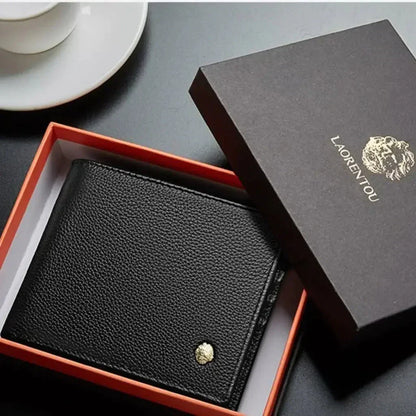 Herren Leder Geldbörse Laorentou