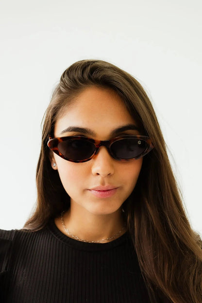 Damen Sonnenbrille mit Katzenmuster