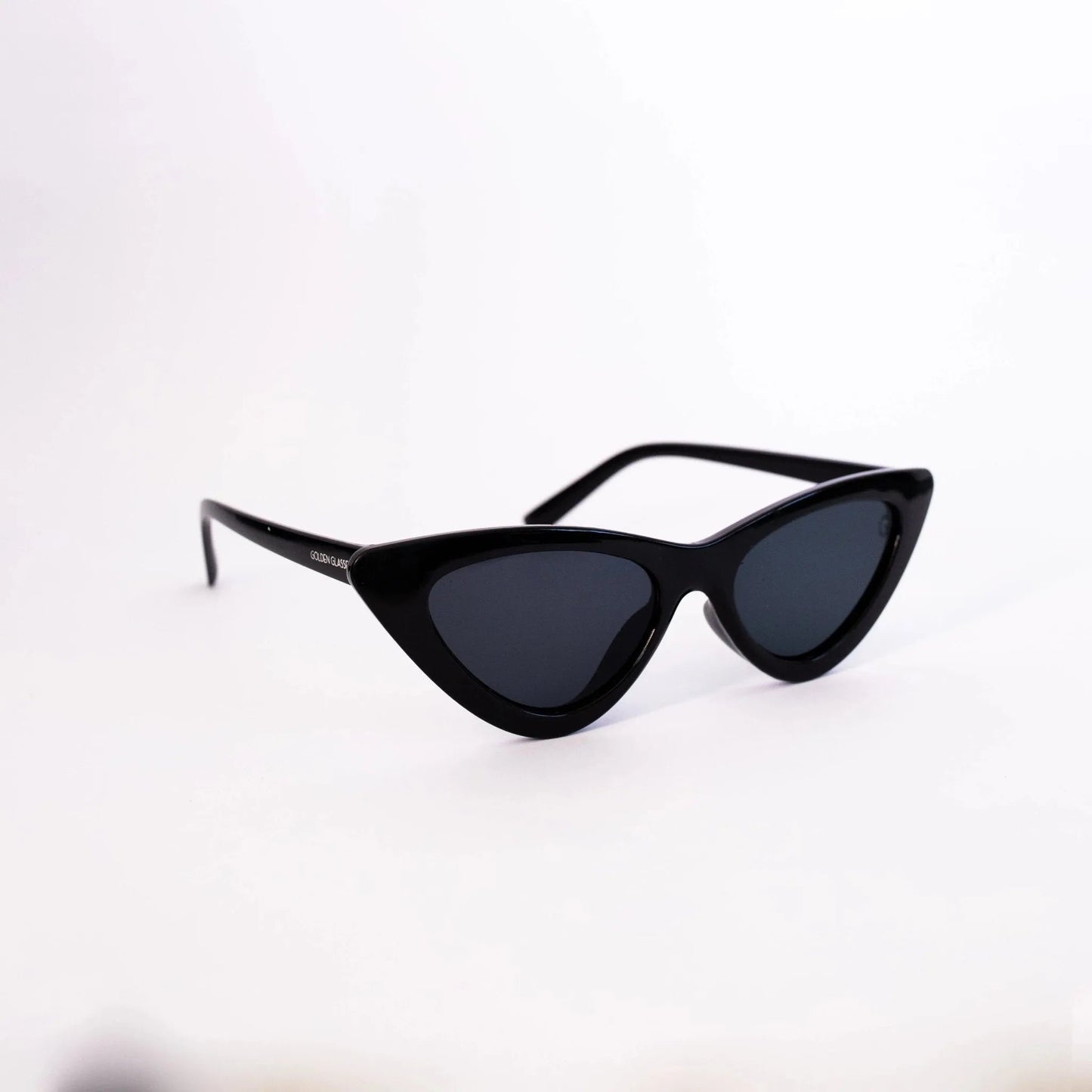 Damen schwarze Cat Eye Sonnenbrille