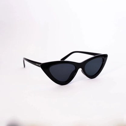 Damen schwarze Cat Eye Sonnenbrille