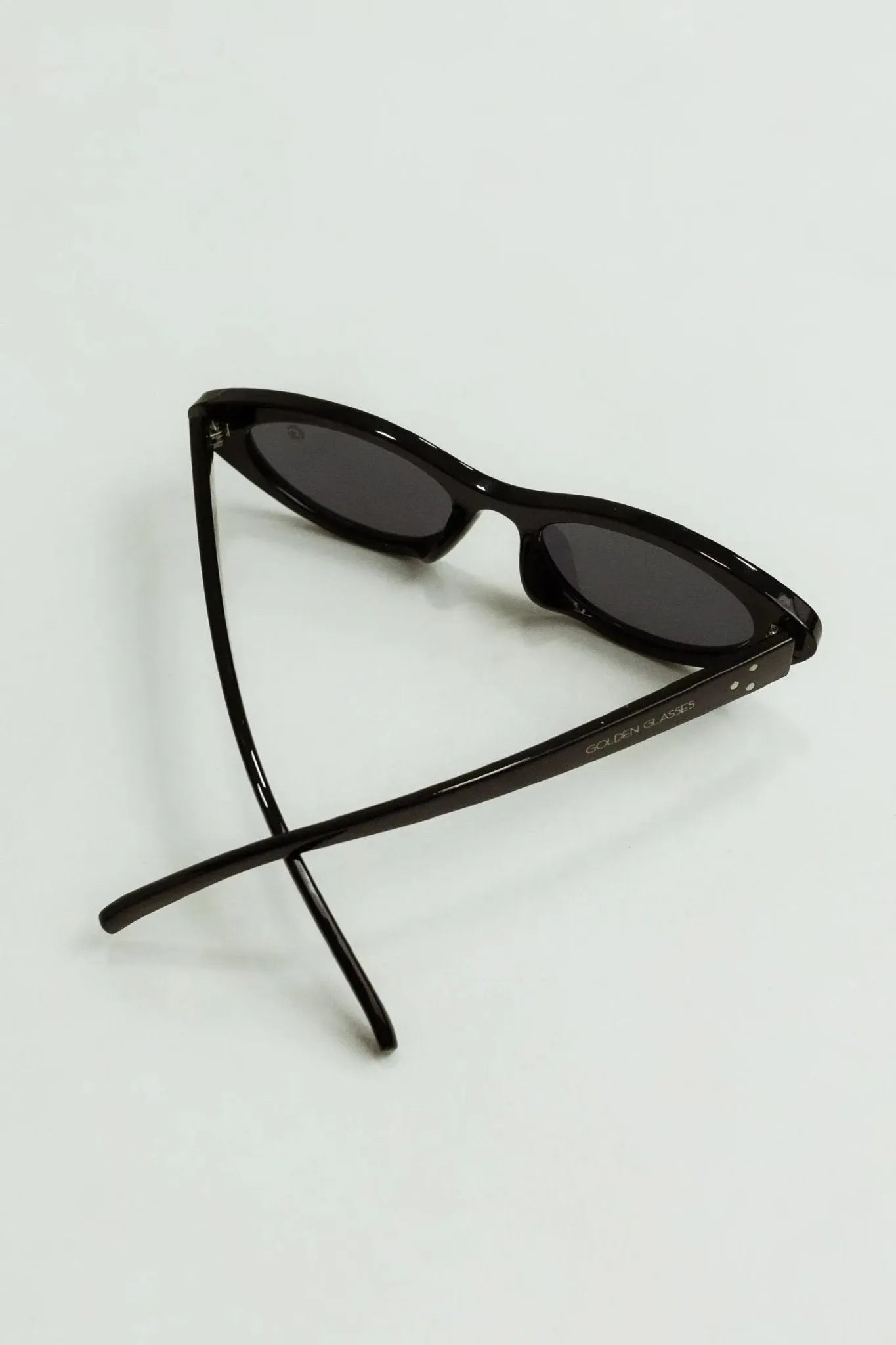 Damen Schwarze Katzenaugen Sonnenbrille