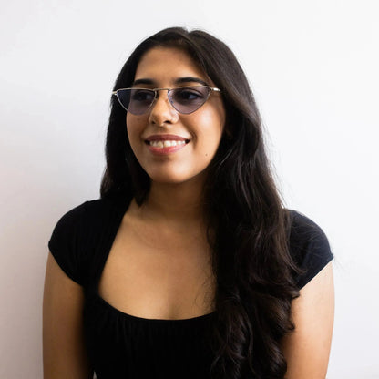 Damen Hype Blaue Sonnenbrille