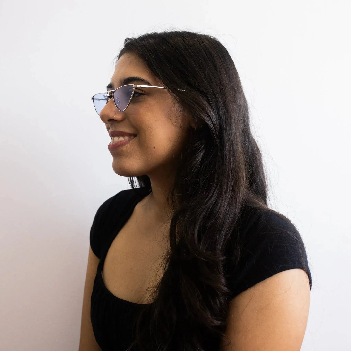 Damen Hype Blaue Sonnenbrille