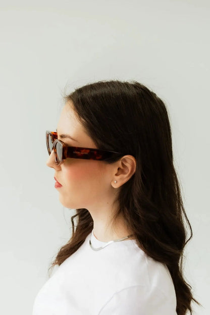 Damen Sonnenbrille Ikonischer Tierdruck